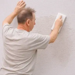 Travaux de ravalement de façade sur un bâtiment en Alsace - Est Ravalement