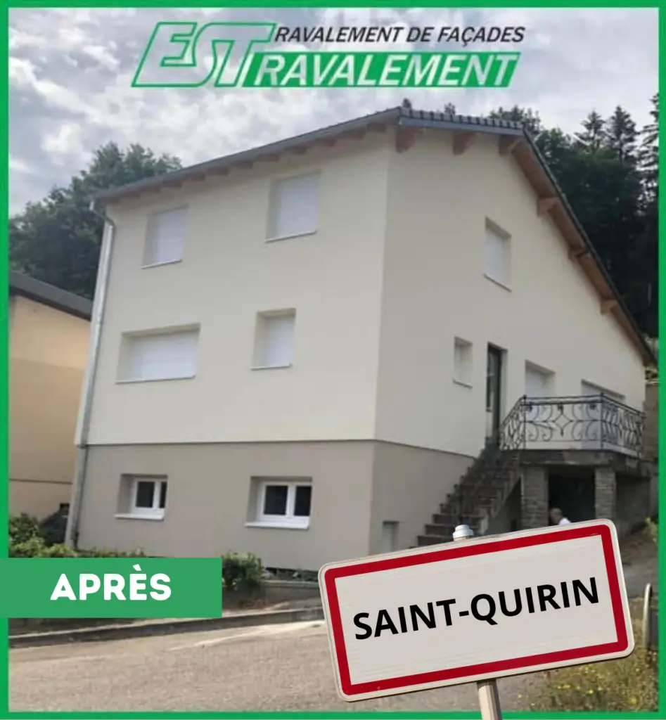 Résultat final après ITE à Saint-Quirin – façade rénovée