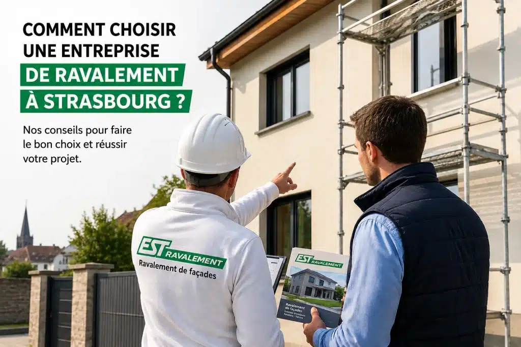 entreprise ravalement facade Strasbourg Bas-Rhin chantier renovation facade