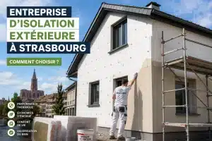 Entreprise d’isolation extérieure à Strasbourg réalisant une ITE sur une maison individuelle