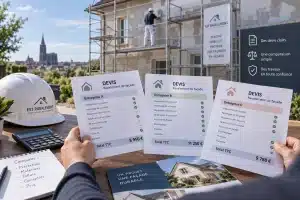 Comparaison de devis de ravalement de façade pour choisir une offre claire et adaptée