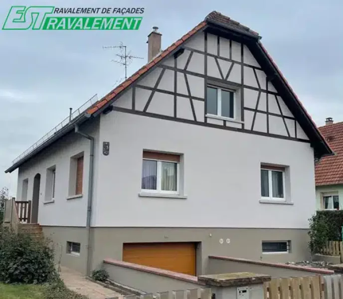 Pose d’isolant thermique sur les murs d’un second chantier à Vendenheim